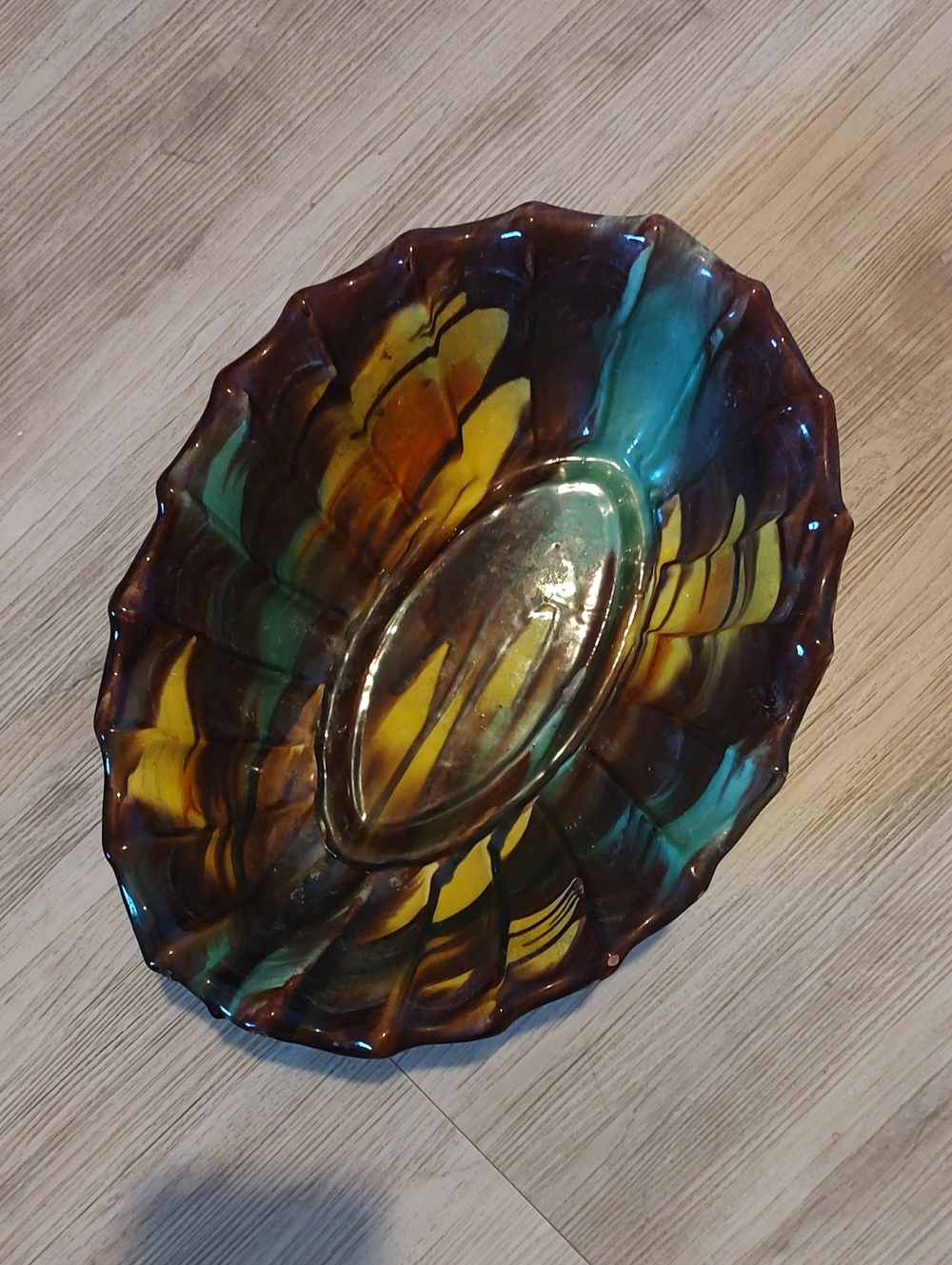 OAXACAN Dripware Bowl Vintage Pottery